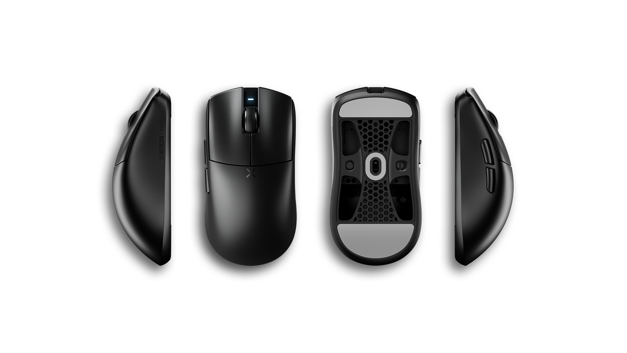 Hyperlight mouse from multiple angles